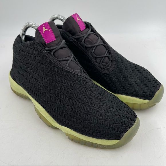 Nike 👞 Big Kid’s Air Jordan Future GG Black Liquid Lime Athletic Shoes-Size 7 Y - Picture 11 of 11